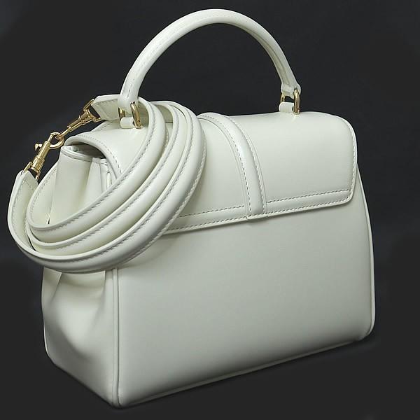 広尾店】 極美品 セリーヌ CELINE ミニ16 セーズ 2WAYバッグ ホワイト 