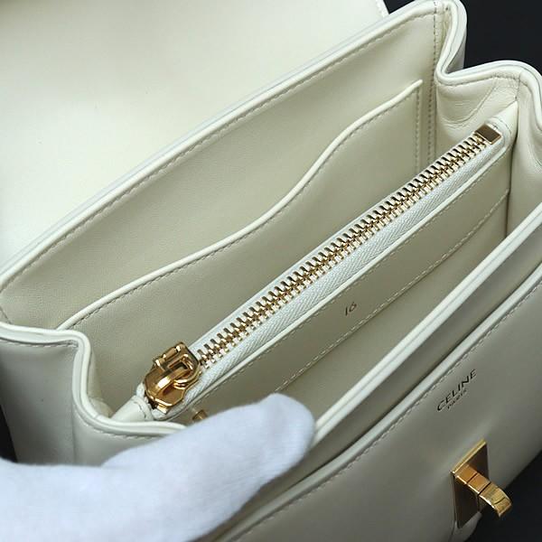 広尾店】 極美品 セリーヌ CELINE ミニ16 セーズ 2WAYバッグ ホワイト 