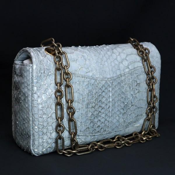 ✨ CHANEL パイソン チェーン ショルダーバッグ✨ 広尾店】シャネル CHANEL パールココ パイソン チェーンショルダー