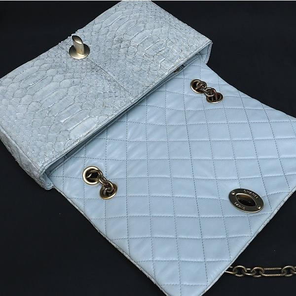 広尾店】シャネル CHANEL パールココ パイソン チェーンショルダー