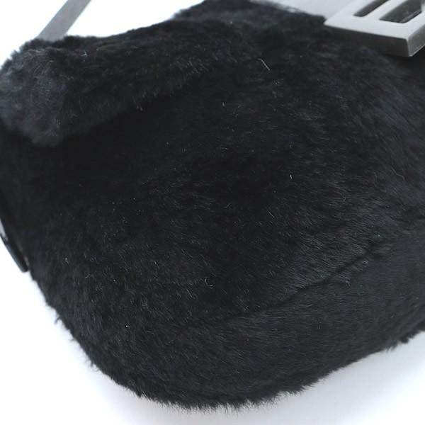 広尾店】フェンディ FENDI ファー マンマバケット 黒 【15174