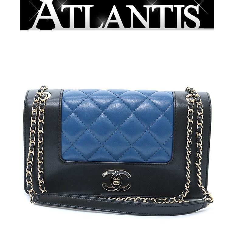 広尾店】シャネル CHANEL バイカラー チェーンショルダーバッグ  