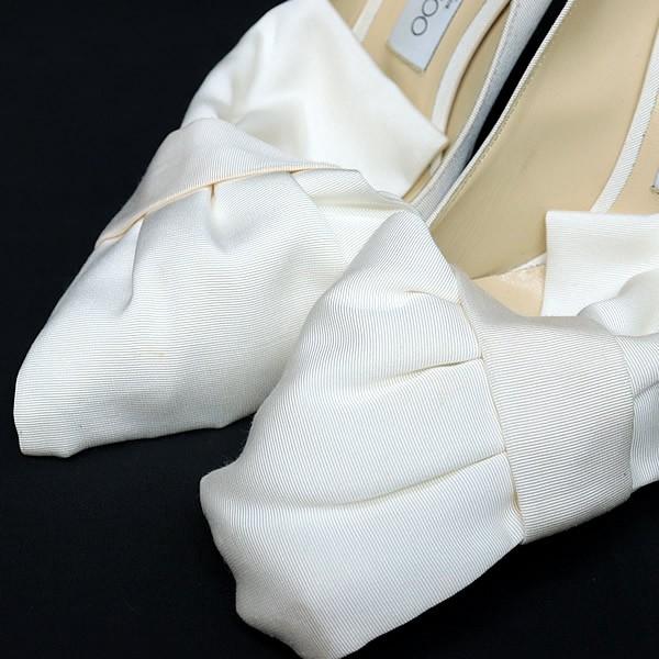 広尾店】 ジミーチュウ JIMMY CHOO off-White リボンパンプス 広尾店】 ジミーチュウ JIMMY CHOO off-White リボンパンプス