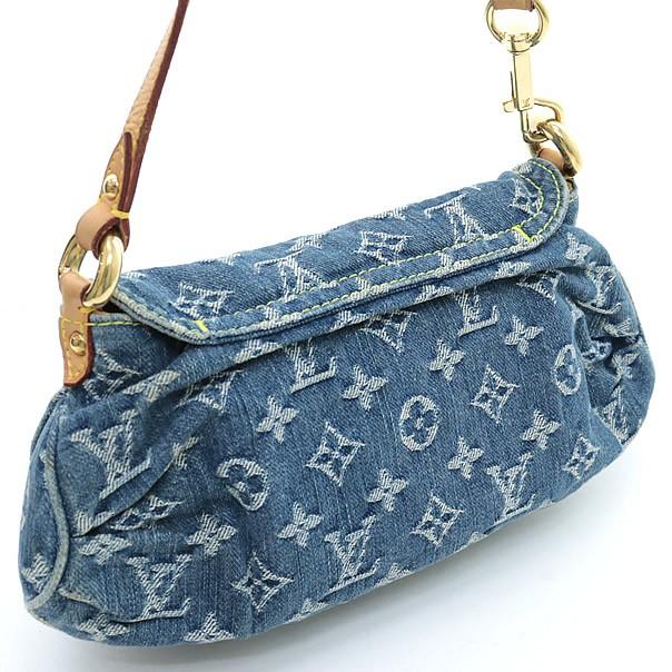 ルイヴィトンLOUIS VUITTON デニム ショルダーバッグ ミニプリーティ ✨Available Now✨ Louis Vuitton (2006) Pink Denim Mini Pleaty