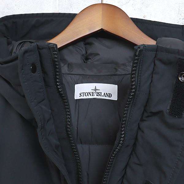 【広尾店】美品 ストーンアイランド STONE  ダウンジャケット フード付き 黒 ナイロン size:XXL 【15391】 広尾店】美品 ストーンアイランド STONE ISLAND ダウンジャケット