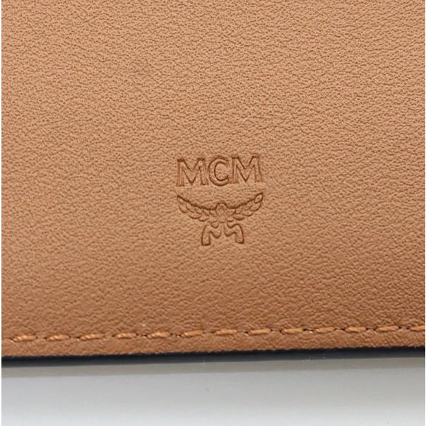 広尾店】 未使用 エムシーエム MCM 手帳カバー LOVE レザー キャメル  
