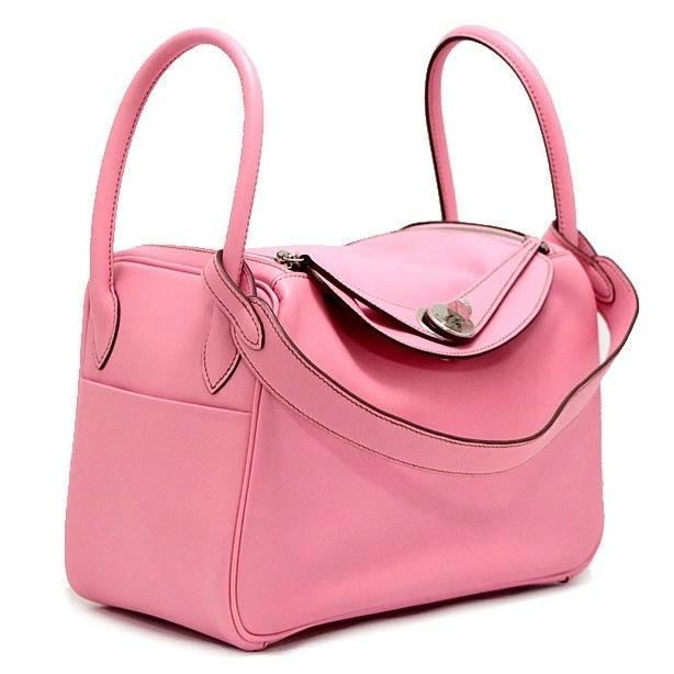 【広尾店】美品 エルメス HERMES リンディ26 ハンドバッグ ショルダーバッグ スイフト ピンク □Ｎ刻印 【15451】 広尾店】美品 エルメス HERMES リンディ26 ハンドバッグ ショルダー