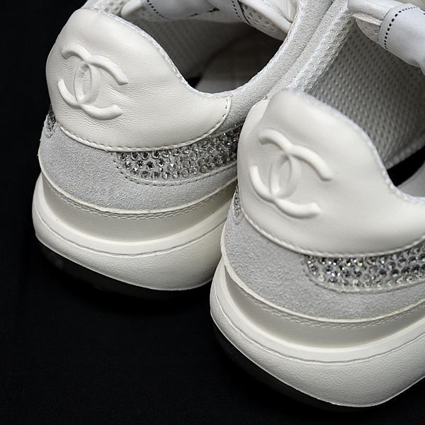 広尾店】 美品 シャネル CHANEL 23C ジルコニアスニーカー G39800 