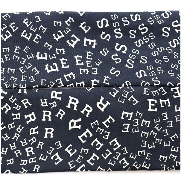 広尾店】 美品 エルメス HERMES ツイリー アルファベットロゴ 黒系