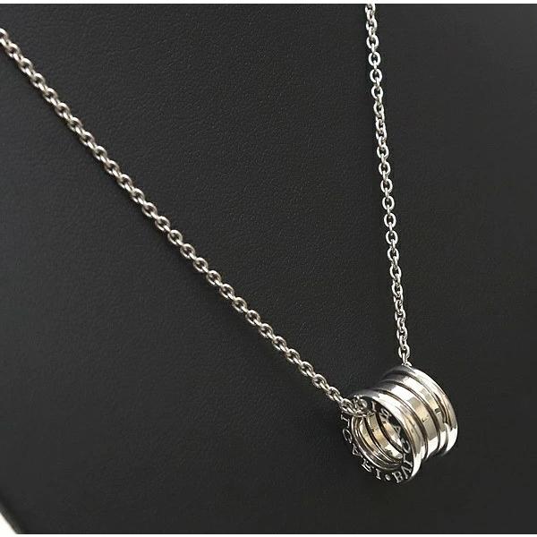 広尾店】美品 ブルガリ BVLGARI B-zero1 ネックレス K18WG 【15715