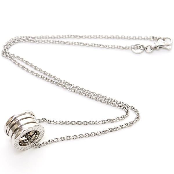 広尾店】美品 ブルガリ BVLGARI B-zero1 ネックレス K18WG 【15715
