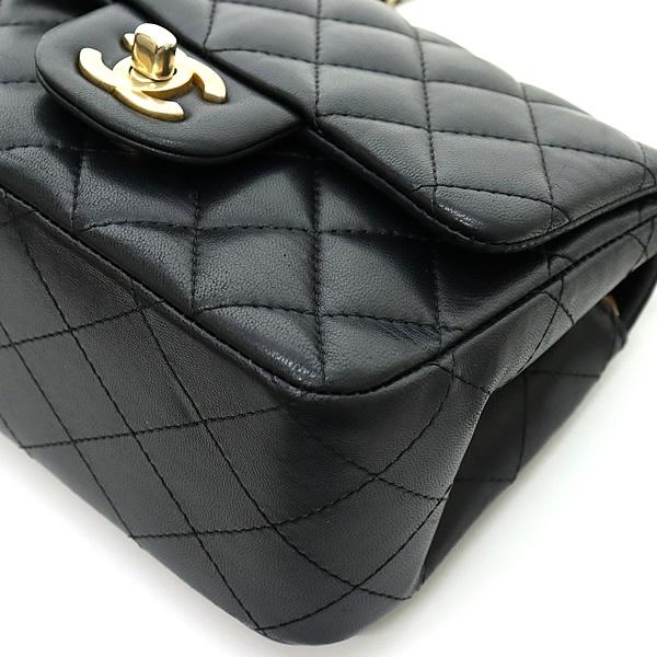 【広尾店】シャネル CHANEL ミニマトラッセ17 チェーンショルダーバッグ ラムスキン 黒 27番台 【15787】 広尾店】シャネル CHANEL ミニマトラッセ17 チェーンショルダーバッグ