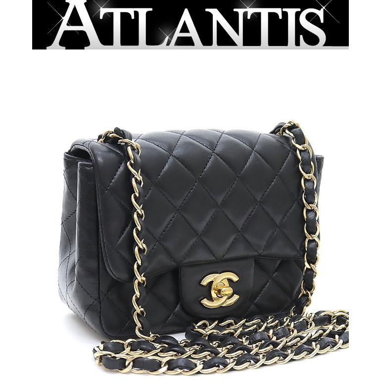 Chanel 17番台 ミニマトラッセ 17cm ラムスキン チェーンショルダーバッグ A01115 レッド (192043