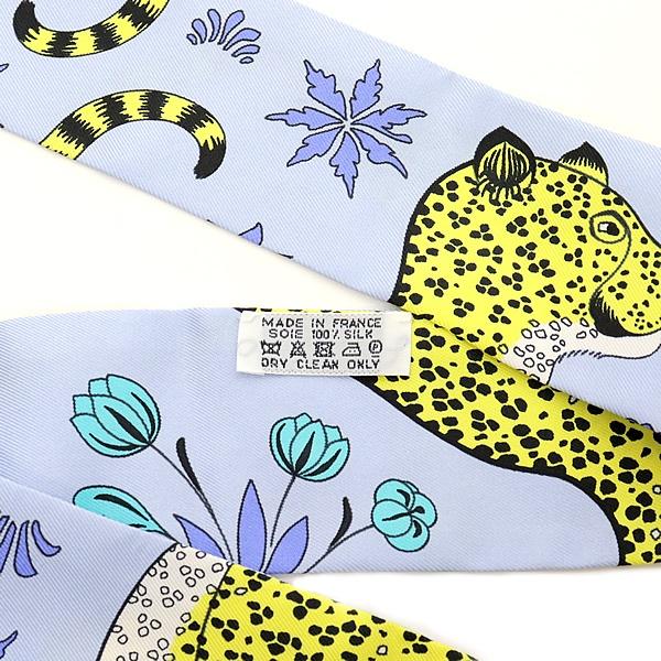 エルメス　ツイリー　LES LEOPARD エルメス ツイリー Les Leopards レオパード シルク スカーフ