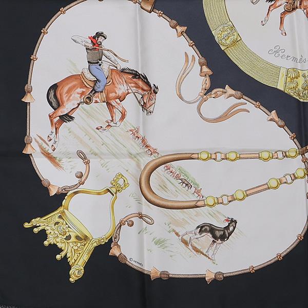美品　エルメス　カレ90　シルクスカーフ　Pampa　パンパ 美品】HERMES エルメス カレ90 シルク スカーフ Pampa パンパ 大草原