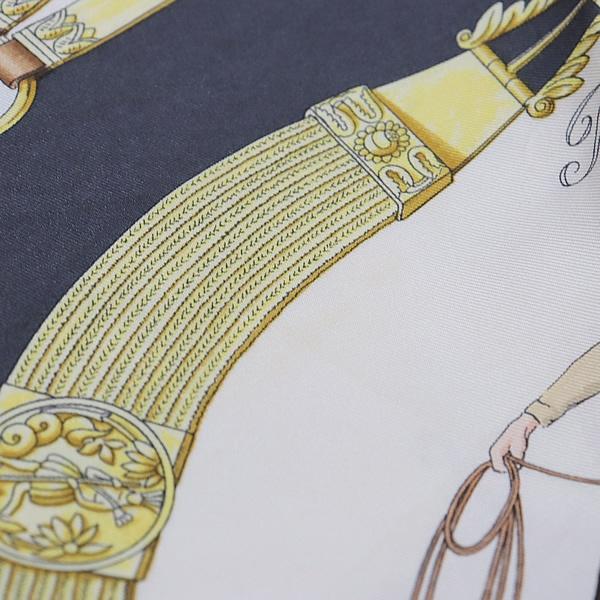 広尾店】エルメス HERMES カレ90 大判スカーフ Pampa パンパ 黒系