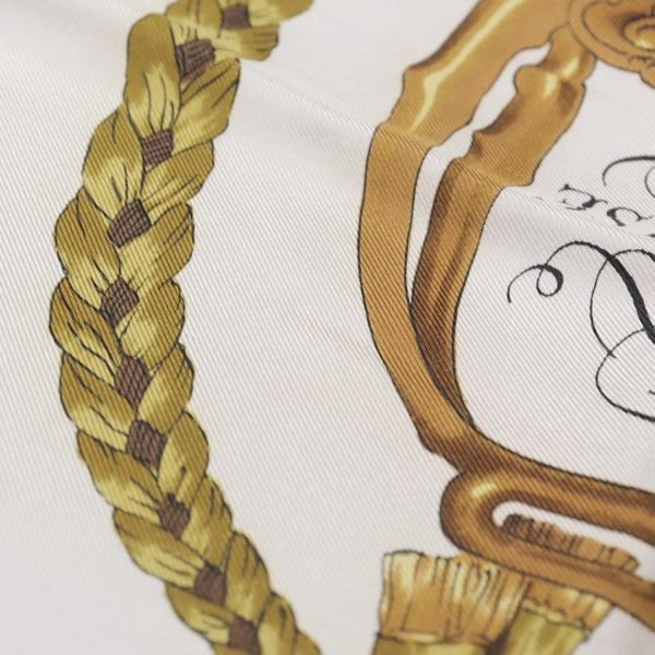 エルメス カレ90 REPRISE 乗馬と楽器の大判スカーフ 少々ヨゴレあり エルメス カレ90 REPRISE 乗馬と楽器の大判スカーフ 少々ヨゴレ