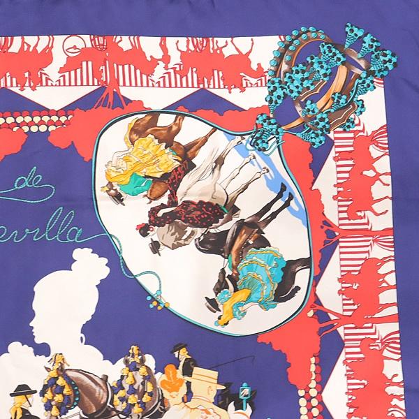【セール中】　HERMES（エルメス）Feria de Sevillaカレ90 広尾店】エルメス HERMES カレ90 大判スカーフ FERIA DE SEVILLA