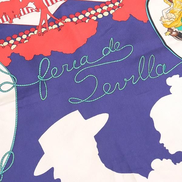 【セール中】　HERMES（エルメス）Feria de Sevillaカレ90 広尾店】エルメス HERMES カレ90 大判スカーフ FERIA DE SEVILLA
