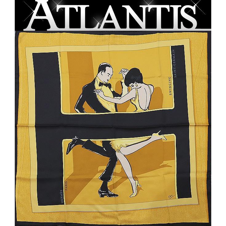 広尾店】美品 エルメス HERMES カレ70 大判スカーフ SWINGING SAINT
