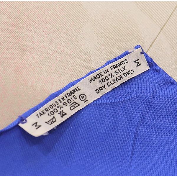 広尾店】美品 エルメス HERMES カレ90 大判スカーフ EN COURSE ヨット