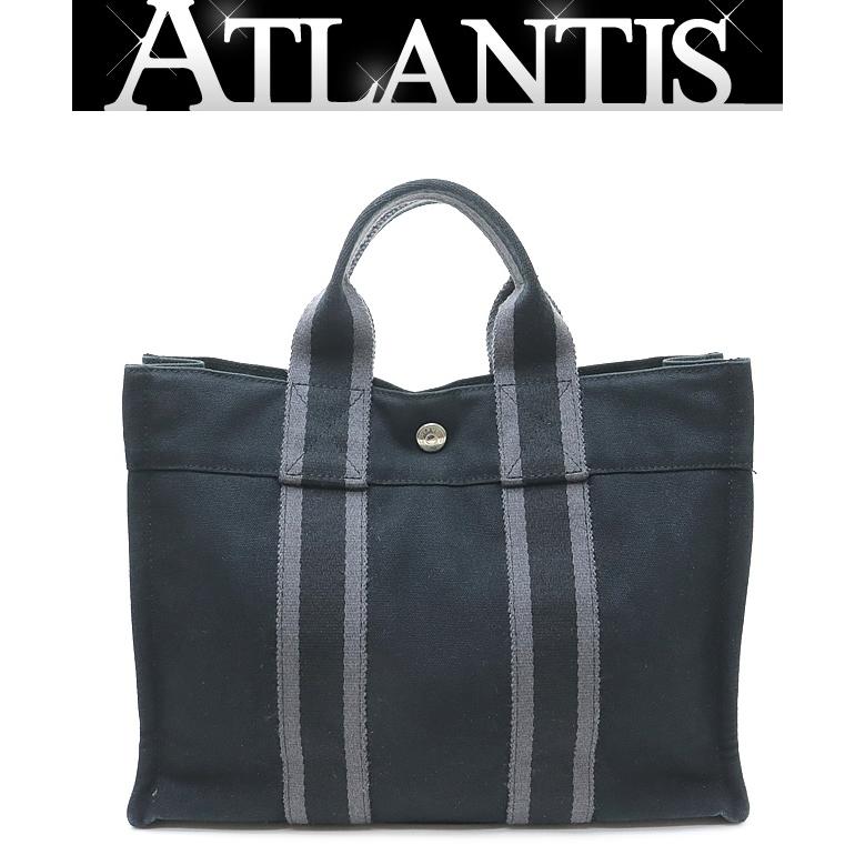 広尾店】エルメス HERMES フールトゥPM ハンドバッグ キャンバス
