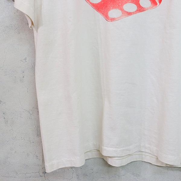 セントマイケル SAINT MICHAEL 23SS DICE TEE ダイス Tシャツ カットソー 半袖 オフホワイト 前後プリント 【ラムスカル】 size:S 【16269】