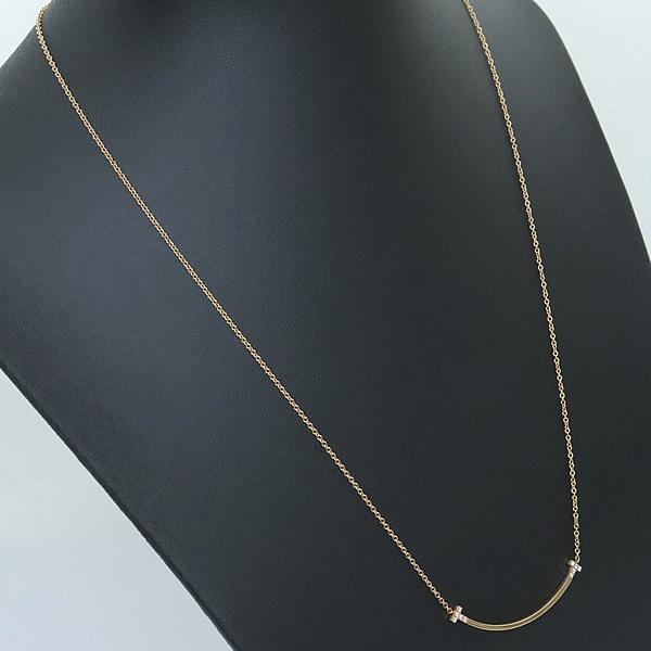 広尾店】美品 ティファニー TIFFANY&Co. Tスマイル ダイヤネックレス  