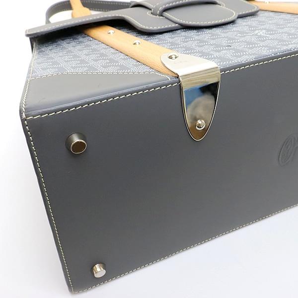 広尾店】 ゴヤール GOYARD サイゴンGM 2WAYバッグ グレー ウッド