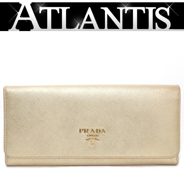 PRADA サフィアーノ リボン ゴールド レディース 長財布 PRADA サフィアーノ リボン ゴールド レディース 長財布 PRADA