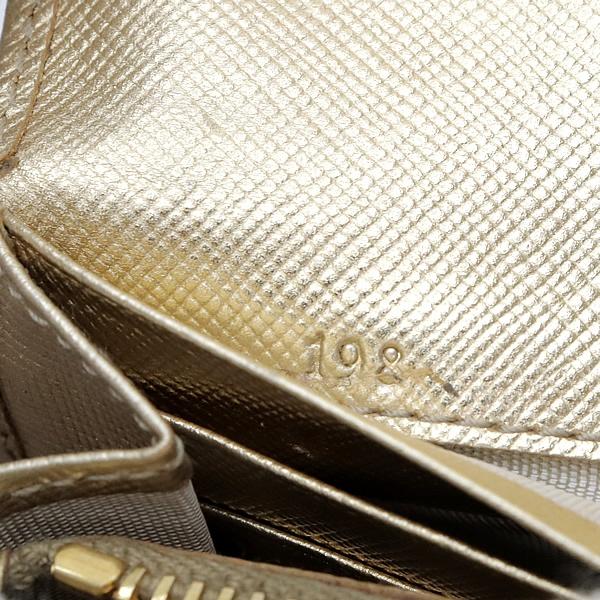 広尾店】 プラダ PRADA 長財布 ゴールド 1M1132 【16439】 : atlantis