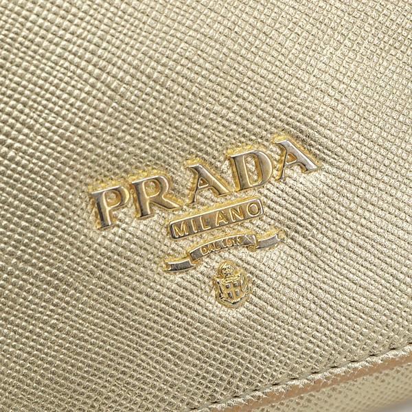 限定値下げ　プラダ　prada マネークリップ　ゴールド金具 広尾店】 プラダ PRADA 長財布 ゴールド 1M1132 【16439】 : atlantis