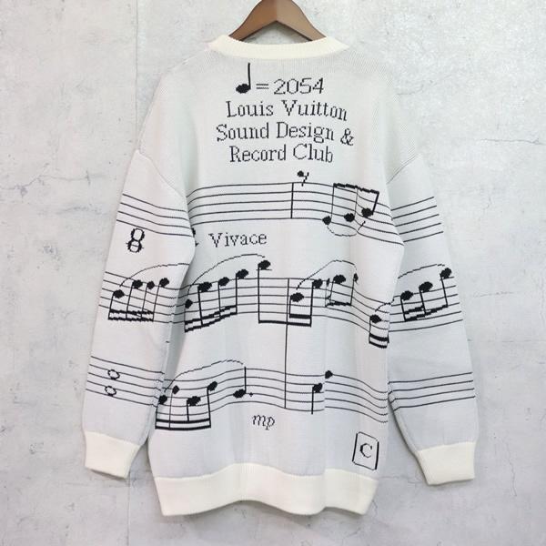 広尾店】極美品 ルイヴィトン Louis Vuitton 19AW 音符柄ニット