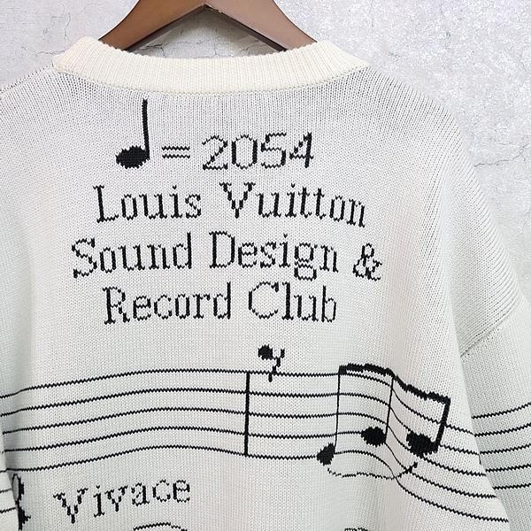 広尾店】極美品 ルイヴィトン Louis Vuitton 19AW 音符柄ニット
