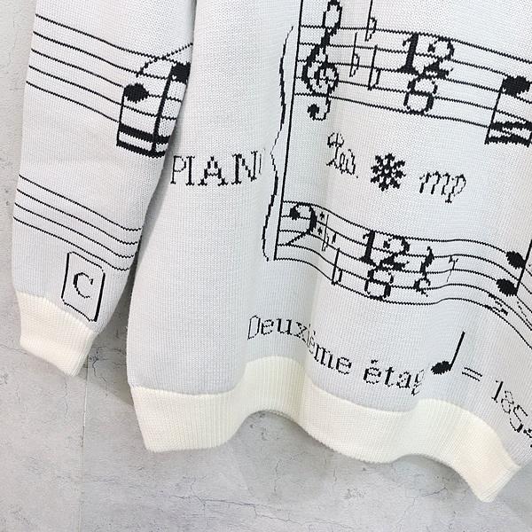 広尾店】極美品 ルイヴィトン Louis Vuitton 19AW 音符柄ニット