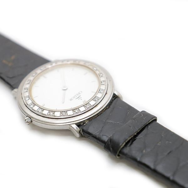【広尾店】 クレドール CREDOR HATTORI SEIKO セイコー クオーツ レディース腕時計 18KT D20P 白文字盤 8N70-6040【16463】 |  | 08