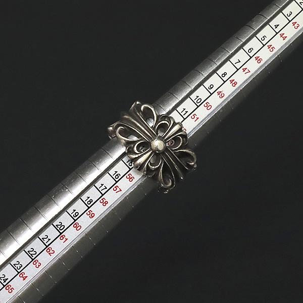 広尾店】クロムハーツ CHROME HEARTS ダブルフローラル クロス リング