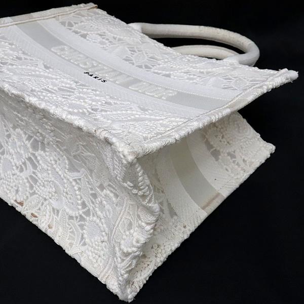 広尾店】 ディオール Dior ブックトート スモール ハンドバッグ 白