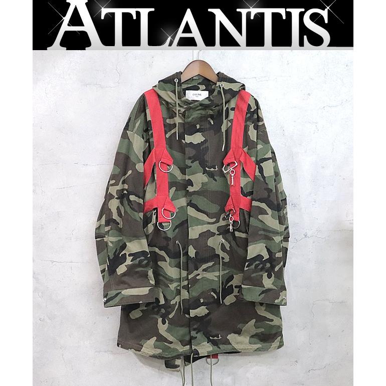 CELINE 新品 セリーヌ 23ss モッズ ミリタリー ハーネス コート 新宿店】 未使用 セリーヌ CELINE ハーネス モッズコート 23SS