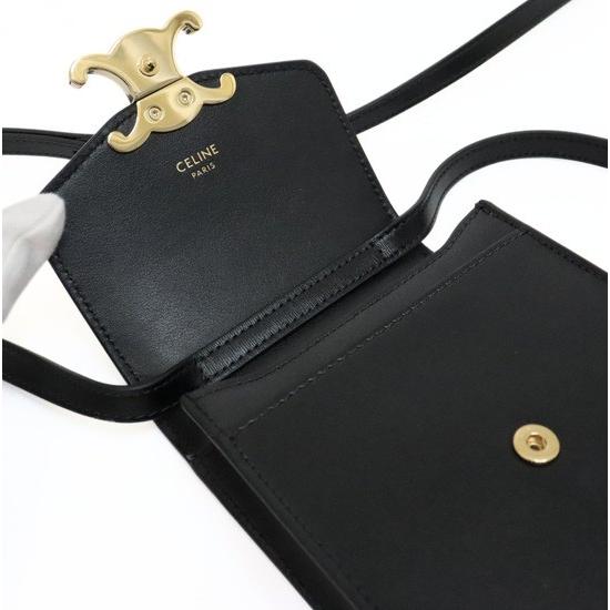 【極美品&極希少】CELINE セリーヌ ショルダーバッグ トリオンフ金具 CELINE 極 美品 セリーヌ ヴィンテージ トリオンフ ロゴ 金具 レザー