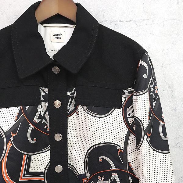 広尾店】 エルメス HERMES 切替しジャケット サイズ44 【16946