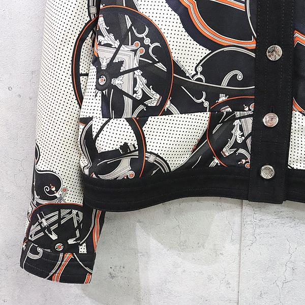 広尾店】 エルメス HERMES 切替しジャケット サイズ44 【16946