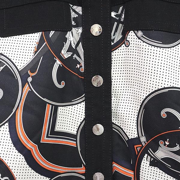 広尾店】 エルメス HERMES 切替しジャケット サイズ44 【16946