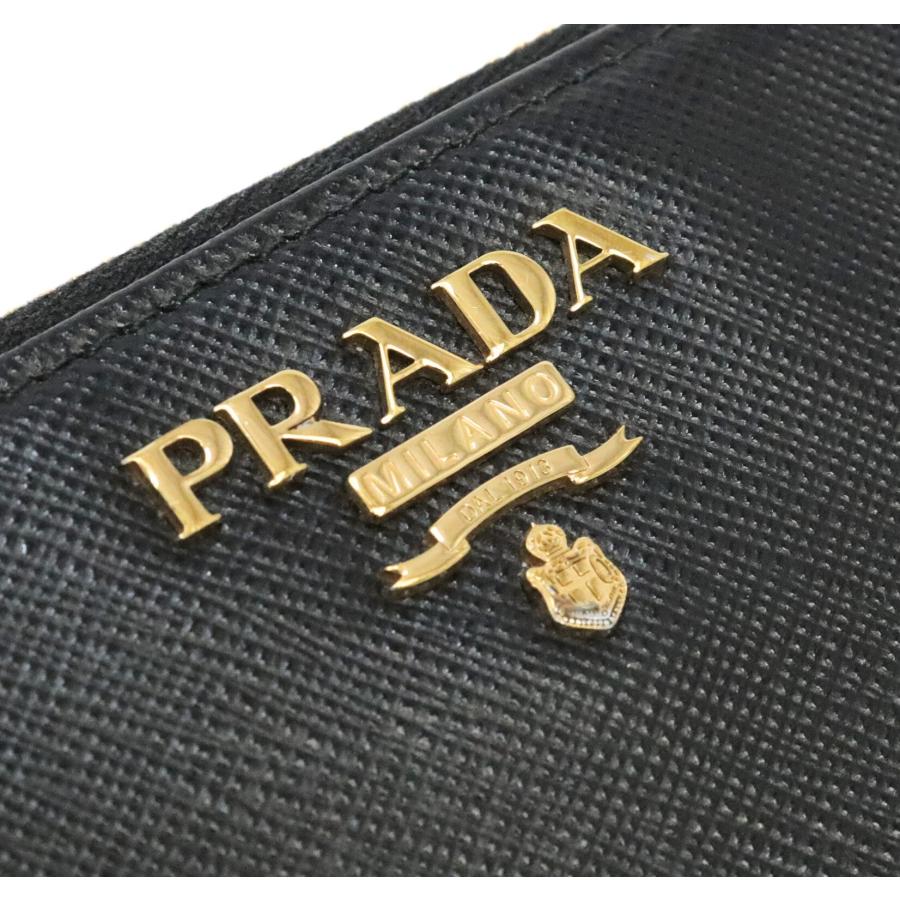 広尾店】プラダ PRADA ラウンドファスナー 長財布 サフィアーノレザー