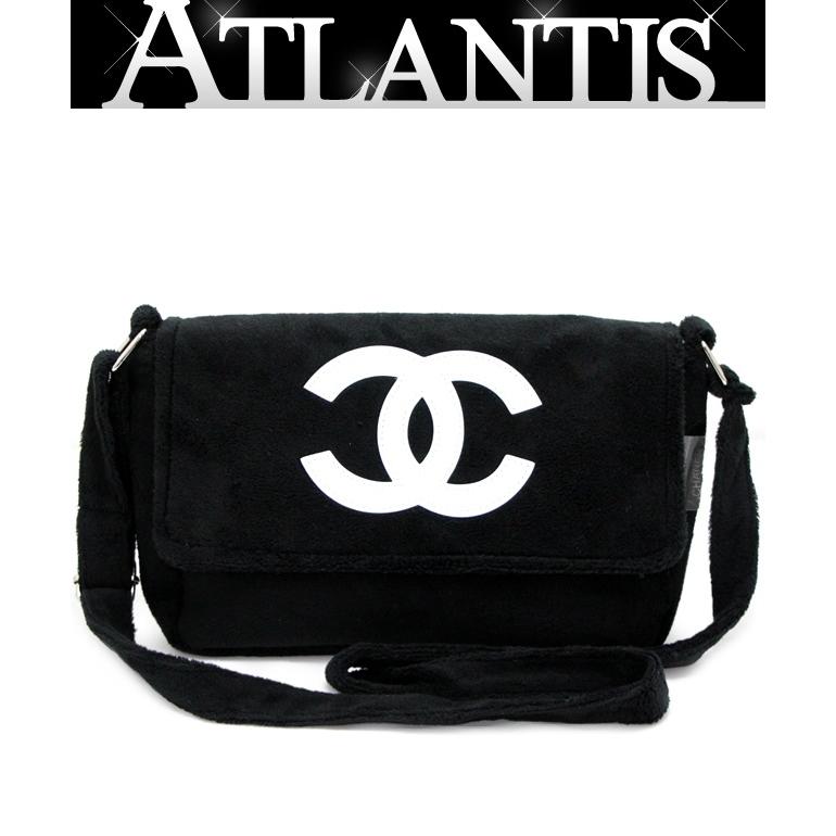 ショップ 【美品】CHANEL ブラックショルダーバッグ ノベルティ パイル
