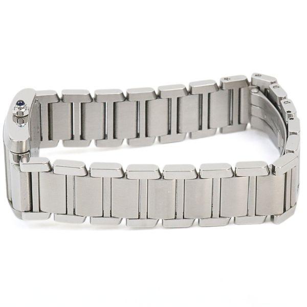 【広尾店】美品 カルティエ Cartier タンクフランセーズSM レディース腕時計 WE110006 SS×ダイヤ【17325】 |  | 02