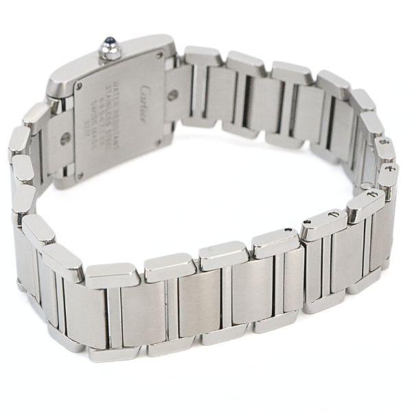 【広尾店】美品 カルティエ Cartier タンクフランセーズSM レディース腕時計 WE110006 SS×ダイヤ【17325】 |  | 04