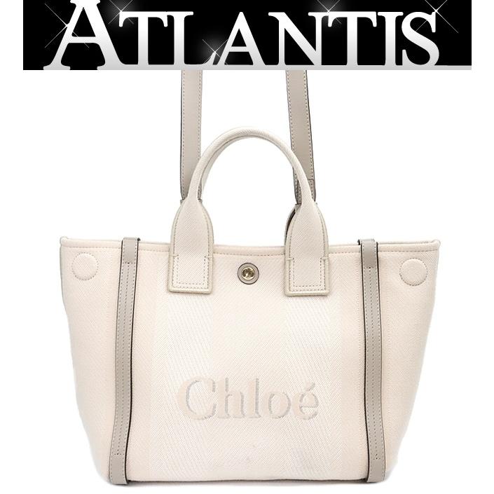 広尾店】 クロエ Chloe キャリー スモール 2WAYバッグ キャンバス 