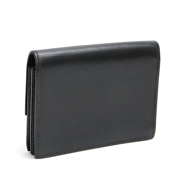 広尾店】エルメス HERMES サクラ カードケース ボックスカーフ 黒 SV