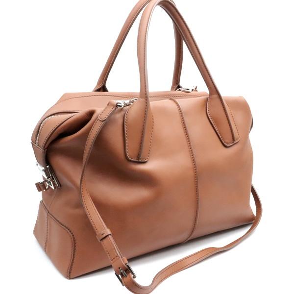 TOD’S トッズ レザー ボストンバッグ 2way ロゴ型押し ブラウン TOD'S トッズ レザー ボストンバッグ 2way ロゴ型押し ブラウン 楽天